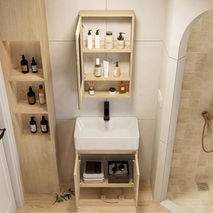 <span class=keywords><strong>Moderno</strong></span> angolo impermeabile armadietto di stoccaggio <span class=keywords><strong>in</strong></span> <span class=keywords><strong>legno</strong></span> massello vanità <span class=keywords><strong>bagno</strong></span> mini piccolo <span class=keywords><strong>bagno</strong></span> armadietto specchio per il <span class=keywords><strong>bagno</strong></span> - Product Image 4