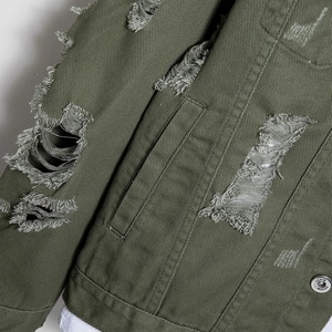 Chaqueta Vaquera Personalizada de Alta Calidad para Hombre, Directo de Fábrica - Estilo Camionero Ajustado de Manga Larga con Lavado Azul Retro Vintage - Product Image 3