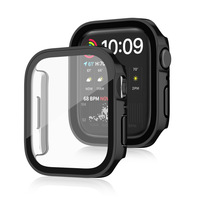 Apple Watch Kılıflarıyla Uyumlu Düz Kenarlı Su Geçirmez PC Malzemeli Tam Koruyucu Kılıf (Watch 10/9 & 11 için)