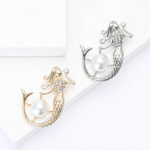 Soldes Exceptionnelles : Corsage Simple et Élégant pour Mariage, Fiançailles, Enfants – Cuivre, Zircon, Plaqué Or, Perle Naturelle - Product Image 3