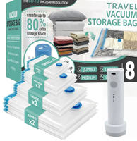 Ensemble de sacs de compression sous vide G-Factory Direct, grands et petits, pour vêtements d'adultes et d'enfants, rangement domestique, gain de place, anti-moisissure