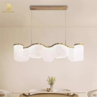 Lustre LED moderne et simple à hauteur réglable, en acrylique, pour la décoration de la maison, salon, salle à manger