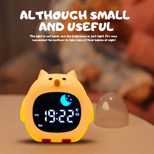 Réveil numérique avec lumière tamisante 2024, réveil <span class=keywords><strong>pour</strong></span> enfants, entraîneur de sommeil avec son musical naturel, lumière LED nocturne - Product Image 2