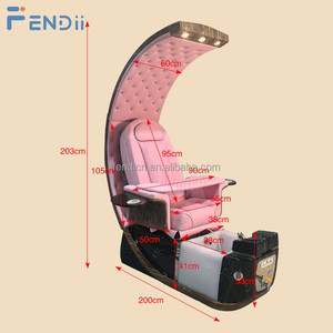 <span class=keywords><strong>Mobilier</strong></span> de salon de beauté <span class=keywords><strong>professionnel</strong></span>, fauteuils de pédicure électriques réglables à dossier haut, rose, avec spa pour les pieds et massage - Product Image 2