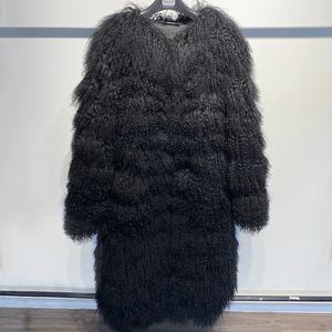 Autunno nuove donne eleganti Mongolia cappotto di pelliccia di pecora <span class=keywords><strong>giacca</strong></span> di pelliccia da donna - Product Image 3