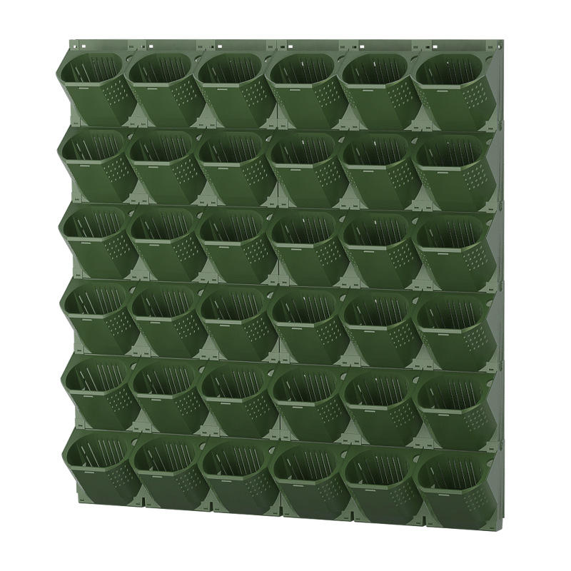 Naturix, macetas grandes de autorriego, sistema de pared Vertical de vida verde de 3 agujeros, maceta de jardín para interiores y exteriores de PP, uso doméstico