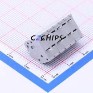 WJ250B-3.5-6P Spring Terminal Block Through hole Component (THT),P=3.5mm Connector 3.5mm 6P 6 8A - Product Image 2