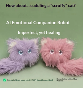 2026 New AI Scruffy <b>Cat</b> Robot <b>Plush</b> Toy Voice Interactive Growth Learning Companion Soothing Large Model Pet Doll - Product Image 4