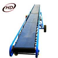 Promotion : Système de Convoyeur à Bande Portatif et Mobile en Caoutchouc Durable, Forme en V, Largeur 650 mm, Longueur 8 m, pour Ciment et Terre