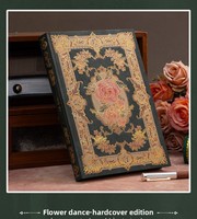 Carnet d'exercices classique vintage Flower Dance, couverture rigide, autres matériaux de couverture, extra épais, pour examens scolaires, papeterie étudiante, cadeau de luxe