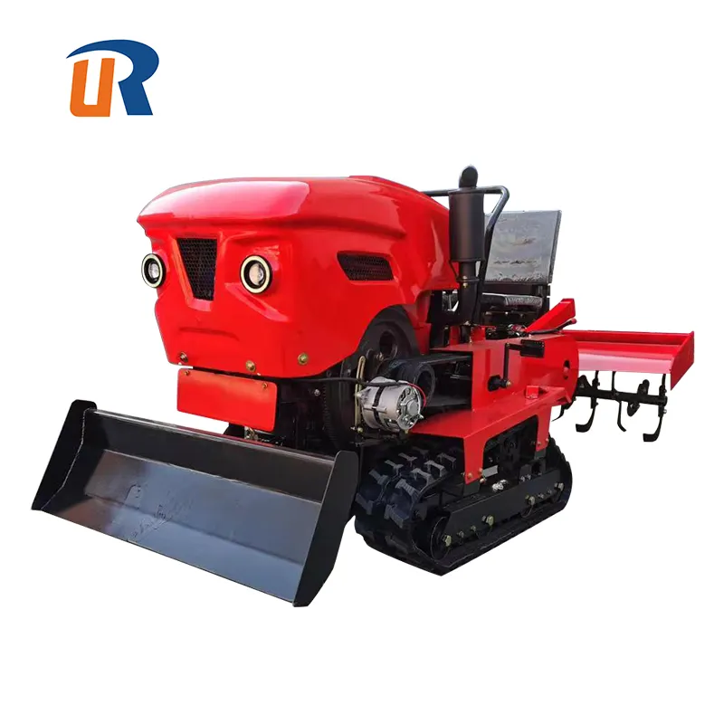 Goede Kwaliteit Mini Diesel 35hp Landbouw Helmstok Compact Tractor Cultivator Voor Aardnoten Landbouw