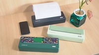 Printer Mini termal A4 portabel dengan Bluetooth