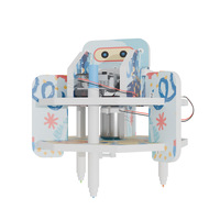 Bricolage transfrontalier technologie pour enfants petite création STEAM Invention papier matériel Kit Doodle Robot assemblage jouet artisanat