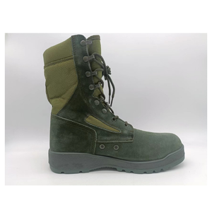Bottes de combat en cuir de vachette TSB21 DMS, daim vert - Product Image 3