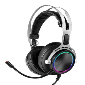 Auriculares virtuales para juegos con sonido estéreo de 7,1 canales con micrófono y luz RGB - Product Image 5