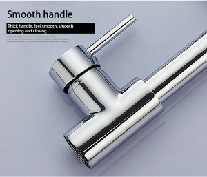 Robinet mélangeur de <span class=keywords><strong>cuisine</strong></span> monotrou en laiton noir mat, eau chaude et froide, avec bec pliant et orientable, et douchette extractible - Product Image 2