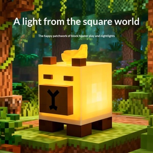 Lampe de nuit en blocs de construction, jouet éducatif lumineux, ornement de jeu, lampe d'ambiance intérieure, cadeau d'anniversaire créatif pour enfants - Product Image 1