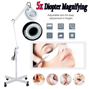 Lampe Loupe LED pour Salon d'Esthétique et Extensions de Cils avec Loupe de Sol 5X 8X 10X pour Salon de Beauté - Product Image 3