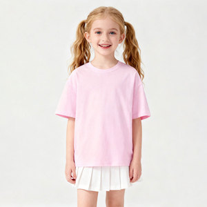 Nueva Camiseta de Algodón para Niños, Camiseta Lisa para Niños Pequeños, Ropa de Verano, Ropa Urbana para Adolescentes, Camiseta de Manga Corta para Niños, Camiseta Lisa para Niñas de 110-170 cm - Product Image 2