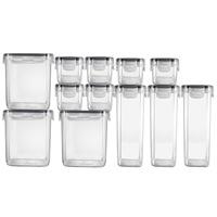 Récipients hermétiques pour aliments-Rangement pour la cuisine-Farine, céréales, pâtes-Boîtes de rangement en plastique avec couvercles