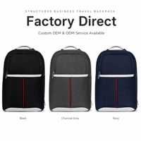 Sac à dos d'ordinateur portable unisexe Oxford pour affaires avec poignée en aluminium, fermeture éclair, multi-compartiments, pour le travail et les voyages, rembourré