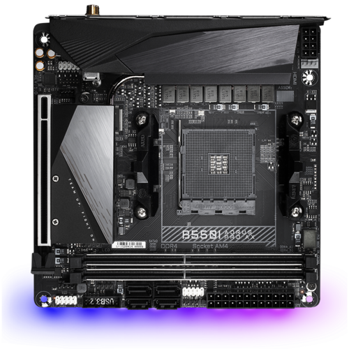 B550I AORUS PRO AX PUBG Game Motherboard Ddr4 Supports CPUWIFI6 Computer Hardware Graphics Card Type Integrated