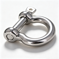 Manille à vis robuste en acier inoxydable 316 pour applications marines, yachts, et connexion de câbles métalliques