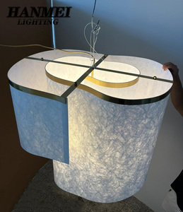 Modern Design Wall With Weave Paper Lampshade Green Degree <b>Light</b> Fixture for Living & Dining Room HM-LB-001 Modern Design Enhanc - Product Image 6
