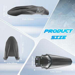 Juego de Guardabarros Delantero y Trasero para Motocicleta, Protector de Guardabarros para Talaria MX4 Dirt Bike, Plástico, Ajuste Universal - Product Image 3