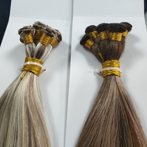 Jasminebeauty Promotion : Extensions de Cheveux Humains 100% Vierge Remy, Nouveau Trame Cousue à la Main, Trame Genius Sans Couture, Double Tirage - Product Image 1