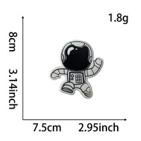 Patch Bordir Astronot Kartun Kustom Terlaris, Aksesoris Pakaian, Patch Tempel Setrika DIY