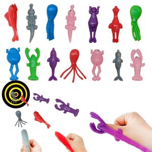 Jouet anti-stress personnalisé - Lanceur d'animaux Dinosaure à faire glisser au doigt pour farces et amusements muraux - Jouets adhésifs amusants - Product Image 1