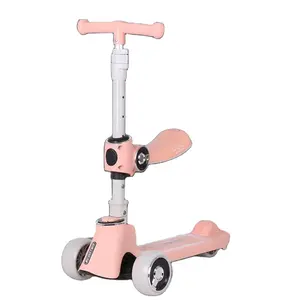 Brinquedo pushtriciclo 3 em 1, pé 3 rodas criança bebê chute crianças scooter para crianças