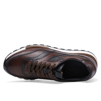 Chaussures en cuir mode simple hauteur augmentant 7cm chaussures usine vente en gros direct affaires Casual style Casual hommes