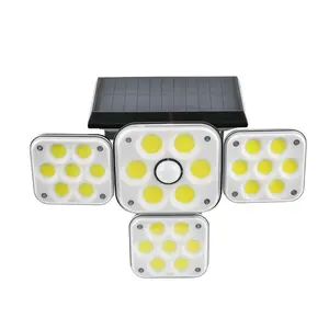 Brightenlux שמש גן אור 180 LED שחור ABS תנועה שמש חיישן אור על קיר