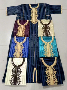 Nouvelle mode CCY : Jubbah arabe brodée à la main, grande taille, pour hommes, en polyester, à manches courtes, Thobe marocain, vente en gros - Product Image 6
