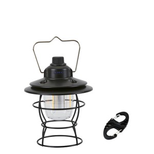 Lanterne de camping rétro à LED rechargeable, lumière blanc chaud, pour tente, auvent, utilisation suspendue - Product Image 3