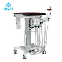 Unité mobile de traitement dentaire vétérinaire OSCAT, chariot dentaire électrique à hauteur réglable pour clinique vétérinaire et usage en clinique pour animaux de compagnie