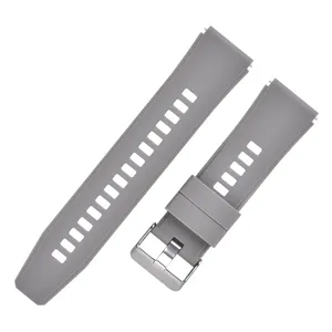 Watch soft silicone quick release straps 20mm silicone rubber smart watch strap