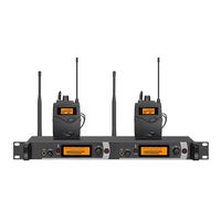 Système de monitoring intra-auriculaire sans fil stéréo/mono 2/4/8 canaux, système mono, émetteurs de poche, fréquences UHF, montage en rack, empilable