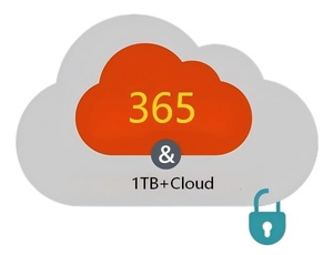 Abbonamento Familiare 365 per 1 Membro, 1TB di Spazio di Archiviazione Cloud, 12 Mesi, Software Espandibile - Product Image 1