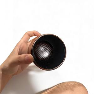 Gobelet à whisky en bois de jujube brûlé artisanal, gobelet vintage à gros ventre, vaisselle écologique pour la maison, le camping, cadeau pour homme - Product Image 3