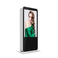 Totem — écran LCD aux sol extérieur de 75 pouces, 10 pièces, publicité