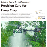 Drones agricoles de pulvérisation J150 360 °   Évitement automatique des obstacles, charge rapide en 9 minutes, MTOW de 149,9 kg, drone professionnel de protection des cultures