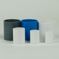 Raccord droit à bride en PVC DIN Standard DN15 1/2 pouce, raccord en plastique moulé pour tuyaux en PVC, commande minimum 1