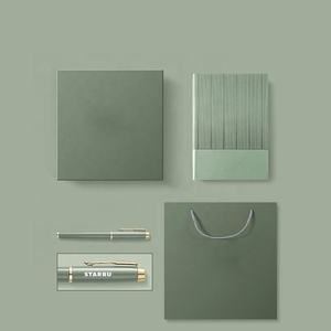 2024 Tùy Chỉnh Của Công Ty Sang Trọng Cuốn Sách Món Quà Thiết Lập Với LED Thermos Flask Biểu Tượng Tùy Chỉnh Da Máy Tính Xách Tay Hộp Quà Tặng Với Bút - Product Image 4