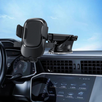 Nouveau support de téléphone de voiture à ventouse avec bras flexible réglable, universel pour tableau de bord et pare-brise, rotation à 360°, support ABS