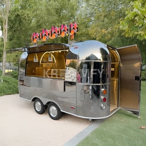 <b>Mobile</b> Hotdog Hamburger Coffee Trailer Sushi Ice Cream Truck Trailers Fully Equipped <b>Kitchen</b> Street Food Cart - Product Image 2