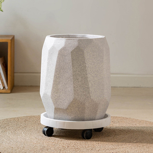 Pot de fleurs moderne <span class=keywords><strong>en</strong></span> argile de magnésie, léger, <span class=keywords><strong>en</strong></span> béton, grand, rond, pour extérieur, intérieur, balcon, jardin, décoration, fabrication OEM/ODM - Product Image 3