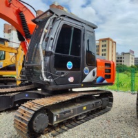 Excavatrice sur chenilles d'occasion Hitachi ZAXIS120 12 tonnes, hydraulique, durable et économique, modèles Hitachi Zaxis120-3G ZX120-6 ZX120-5A
